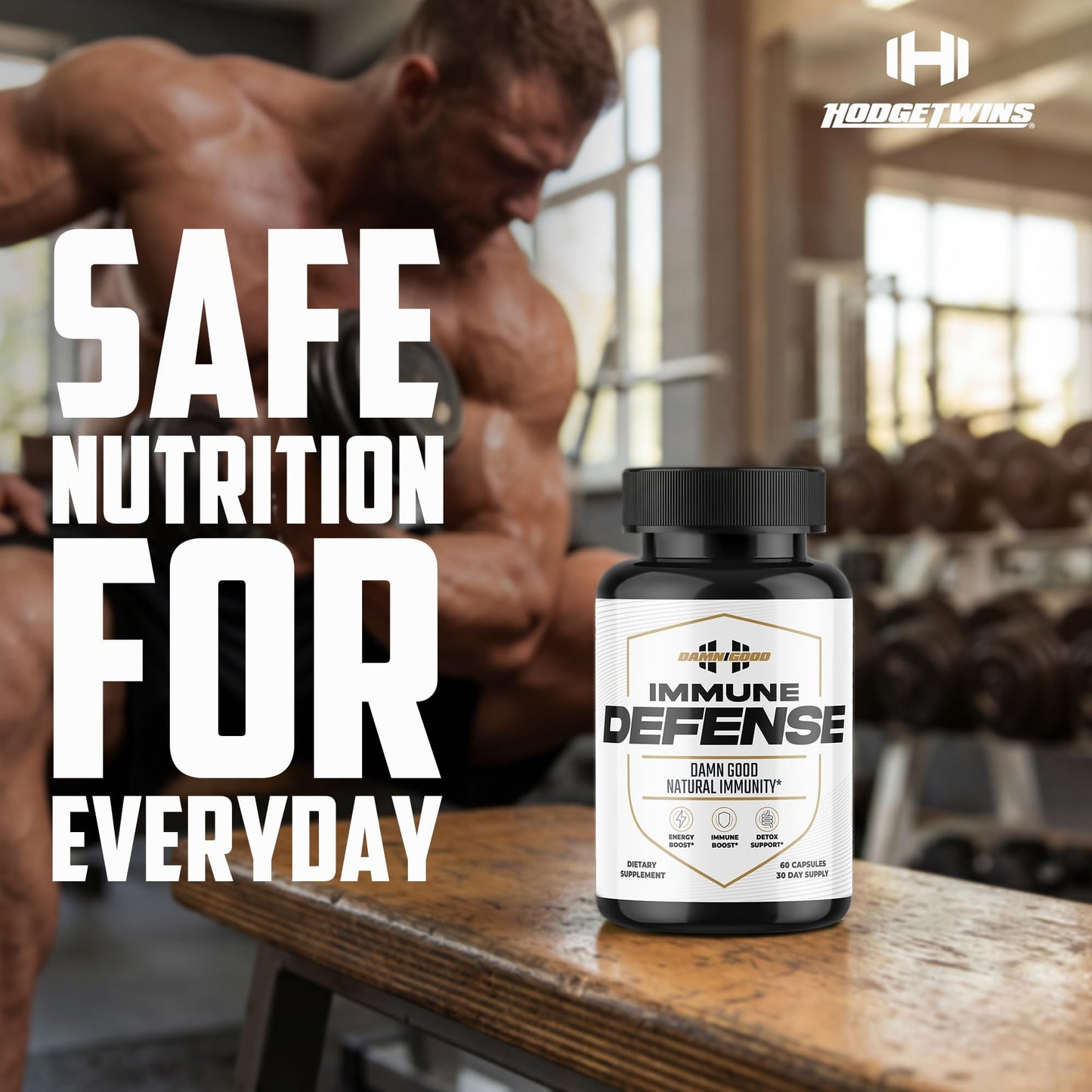 DAMN GOOD The Hodge Twins Immune Defense Supplement (60 Capsules) – Sea Moss Blend Capsules for Everyday Balance, Digestive Support, and Whole-Body Wellness with Vitamins, Minerals, and Botanicals - dailyvitalstore