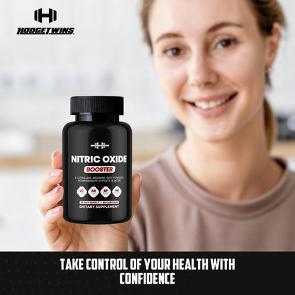 DAMN GOOD The Hodge Twins Nitric Oxide Booster – Beet Root Nitric Oxide & Arginine Citrulline Supplement, Pomegranate Blend for Workout Drive, Endurance Support & Pump Power - 90 Capsules - dailyvitalstore