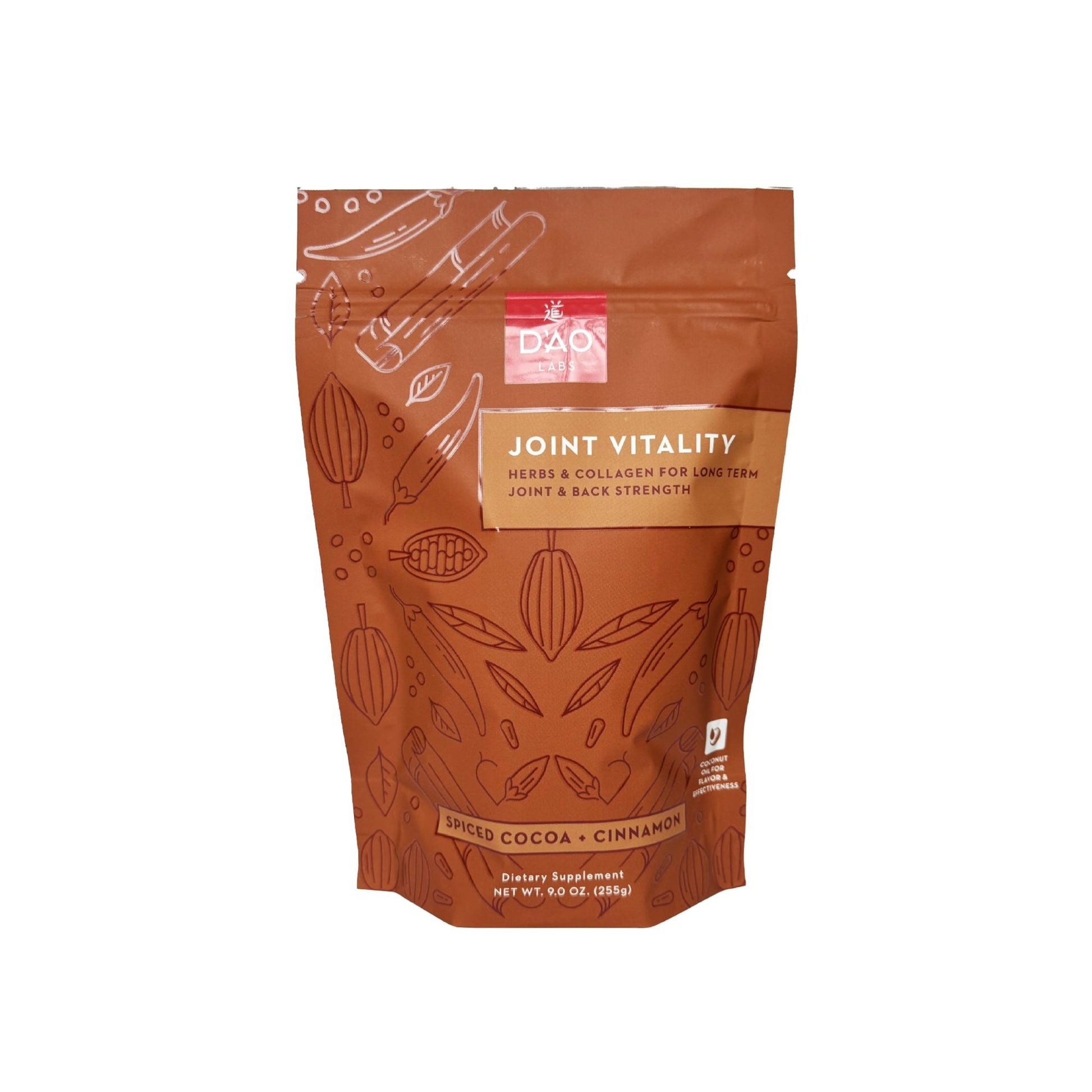 D'AO Labs Joint Vitality Powder - Joint Support - Du Huo Ji Shen Tang Traditional Chinese Herbal - Increased Mobility & Flexibility - Spiced Cocoa & Cinnamon Flavor - 15 Servings - dailyvitalstore