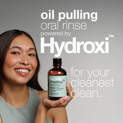 Davids Nano Hydroxyapatite Oil Pulling Oral Rinse Mouthwash, 100% MCT Coconut Oil, Promotes Teeth and Gum Health, Natural Whitening, Essential Oils - dailyvitalstore