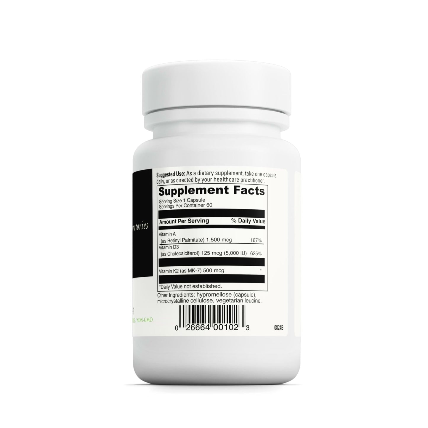 DAVINCI Labs ADK - Helps Support Bone, Heart & Immune Health - Dietary Supplement with Vitamins A, D3 & K2 (as MK-7) - Vegetarian - dailyvitalstore