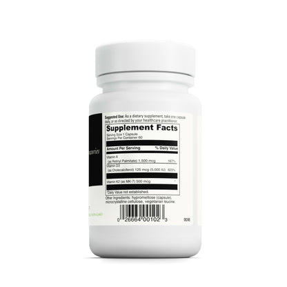 DAVINCI Labs ADK - Helps Support Bone, Heart & Immune Health - Dietary Supplement with Vitamins A, D3 & K2 (as MK-7) - Vegetarian - dailyvitalstore