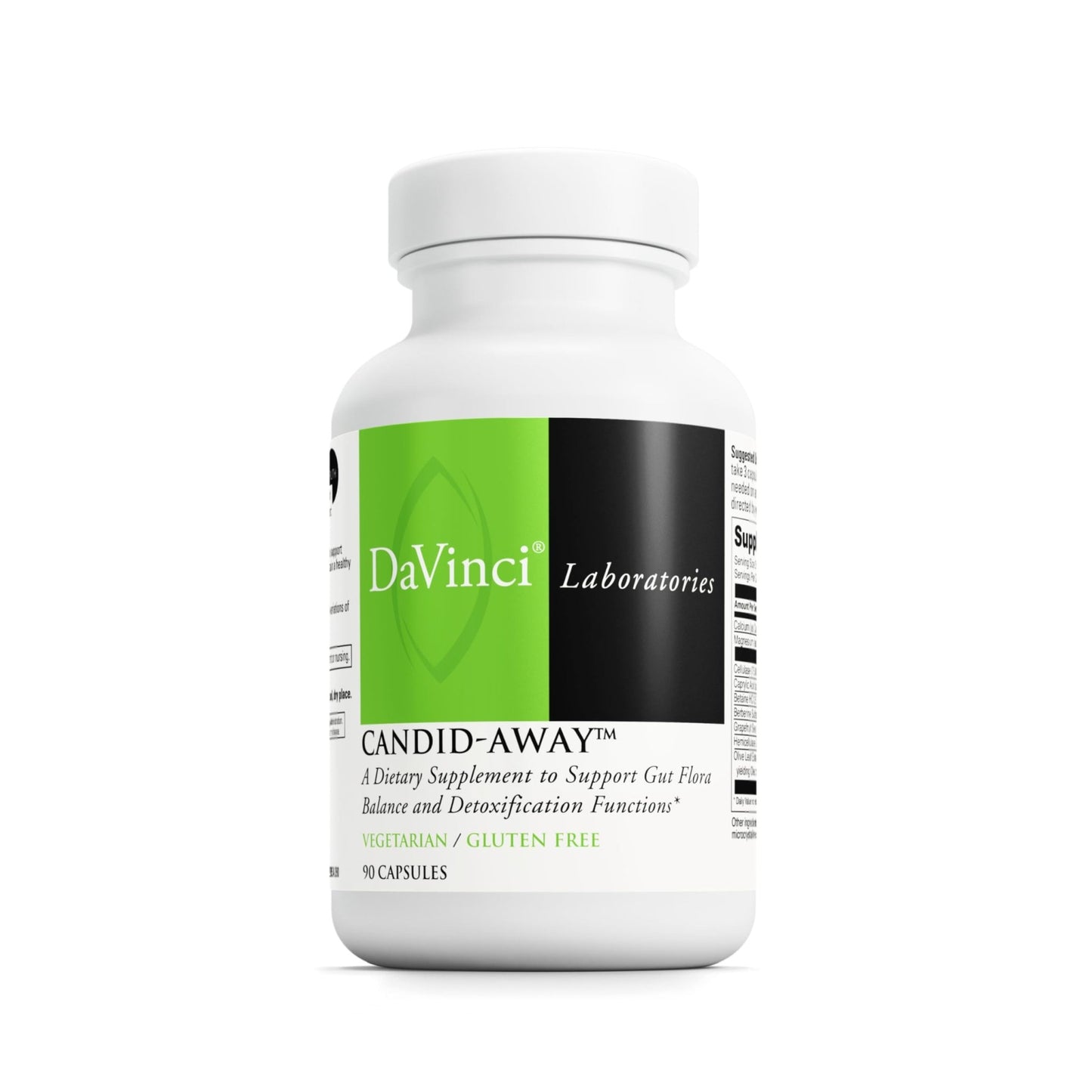 DAVINCI Labs Candid-Away - Digestive Gut Health Support, Immune System Support with Digestive Enzymes, Calcium, Magnesium & More* - 90 Vegetarian Capsules (30 Servings) - dailyvitalstore