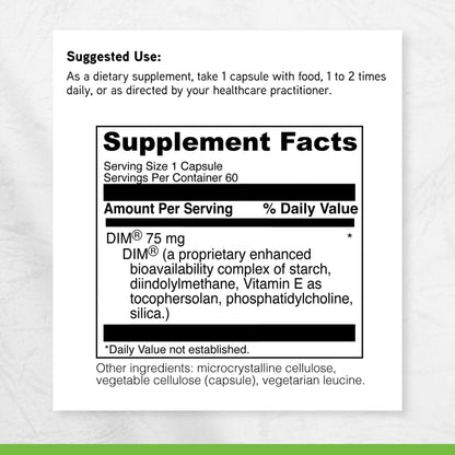 DAVINCI Labs DimPro - Dietary Supplement to Support Hormonal Balance in Men & Women & Healthy Weight Management* - with Vitamin E and More - Vegetarian - Soy-Free - Gluten-Free - 60 Capsules - dailyvitalstore