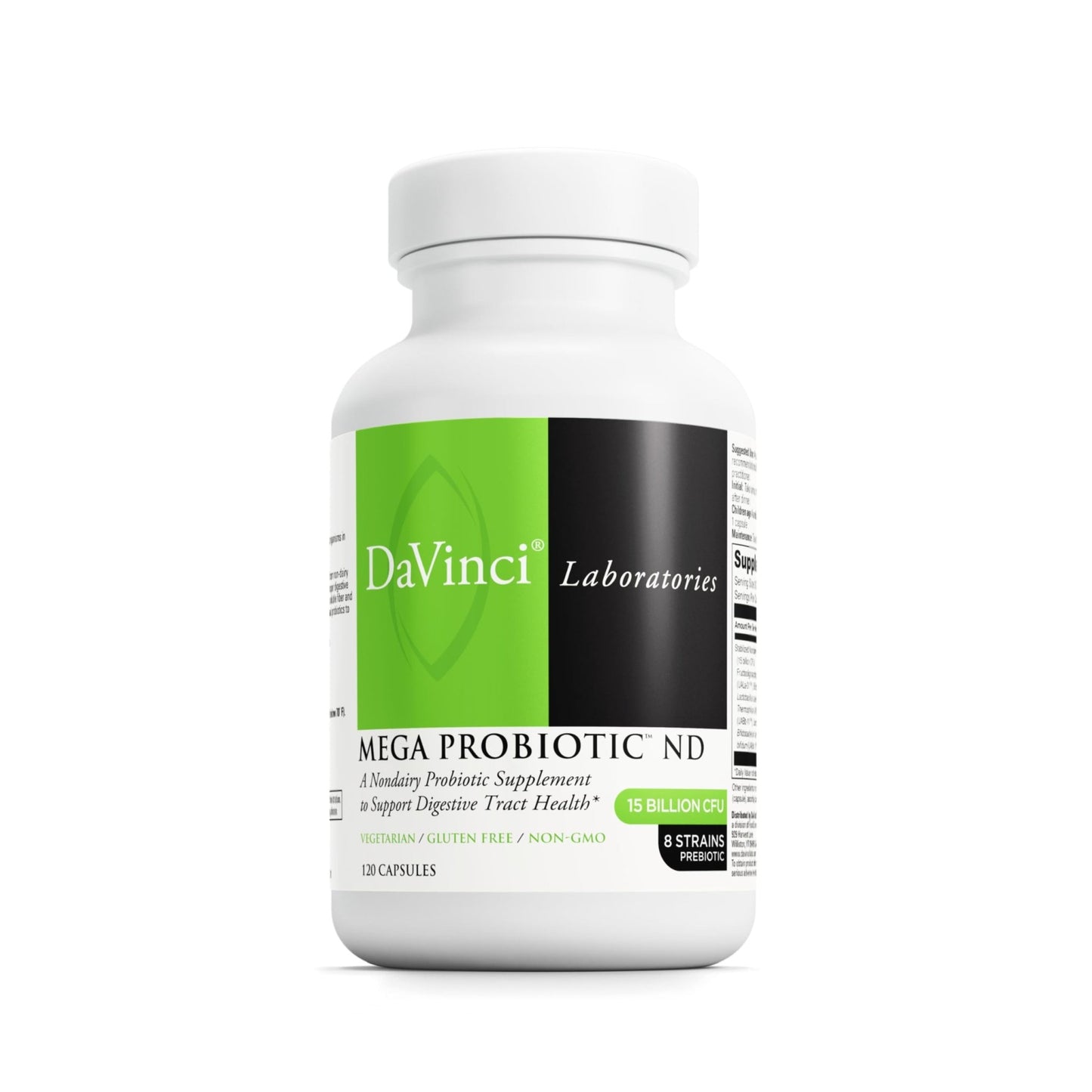 DAVINCI Labs Mega Probiotic ND - Non-Dairy Probiotic Supplement Supports Gut, Digestive & Brain Health* - Gut Health Support Supplement - dailyvitalstore