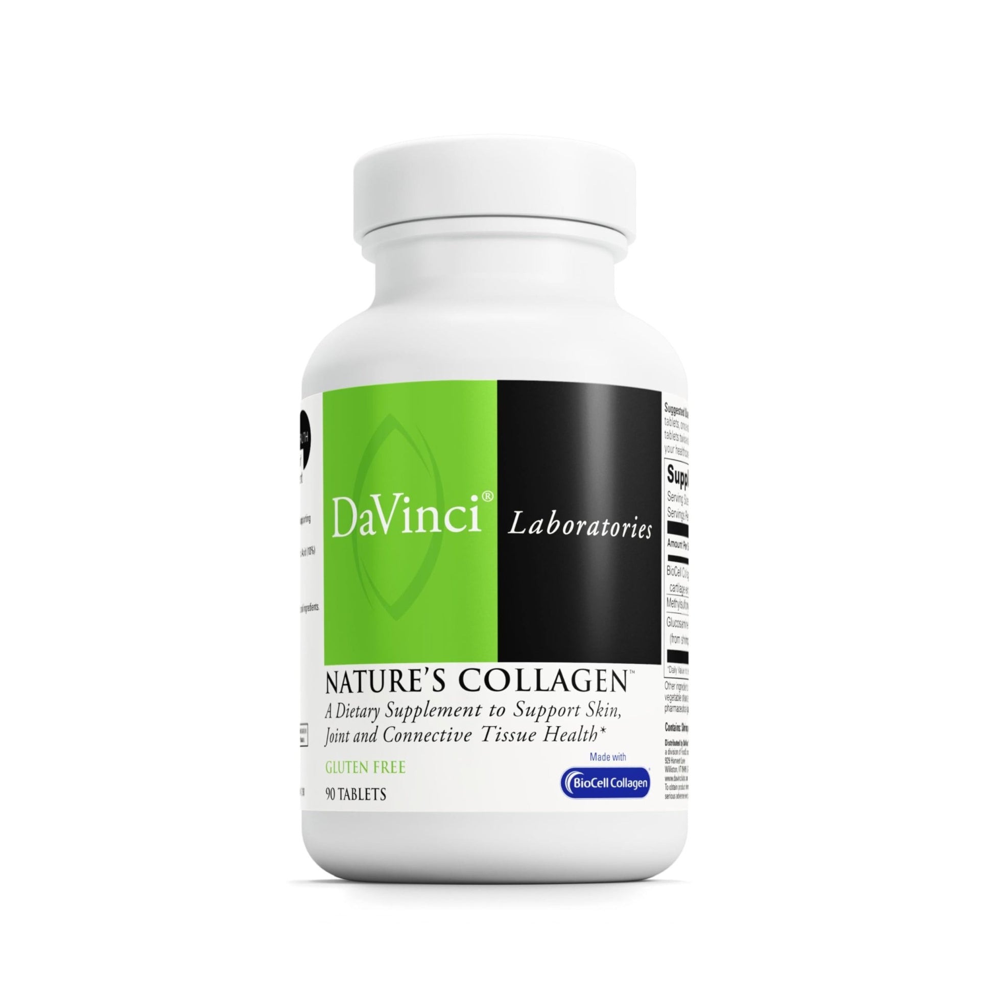 DAVINCI Labs Natures Collagen - BioCell Collagen Supplement with MSM & Glucosamine - Helps to Support Joint Health, Skin Health & Connective Tissues - dailyvitalstore