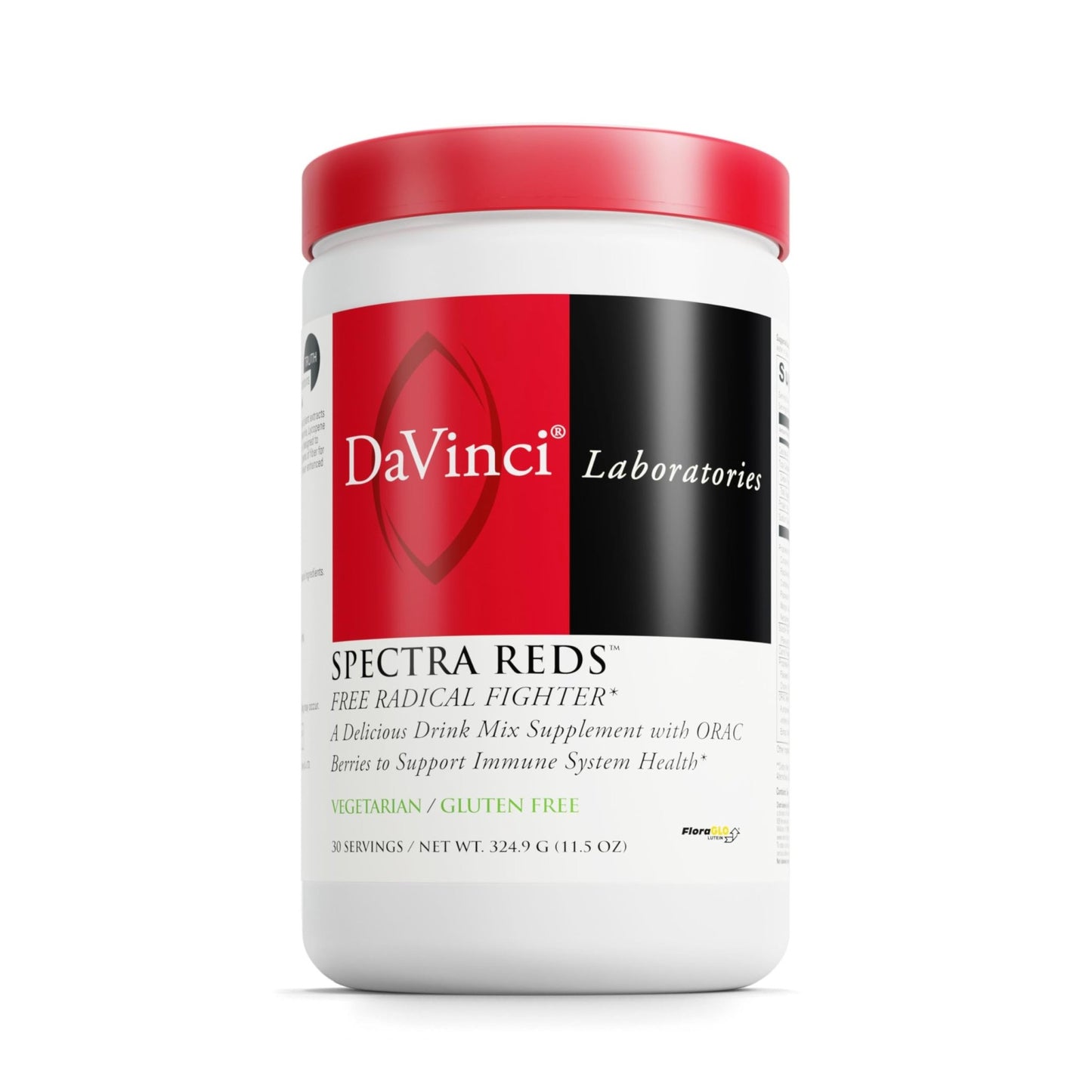 DAVINCI Labs Spectra Reds - Drink Mix Supplement for Antioxidant Health* - Immune & Liver Health Aid with Grape Seed Extract* - Powder Supplement Supports Eye & Heart Health* - 30 Servings (324.9 g) - dailyvitalstore