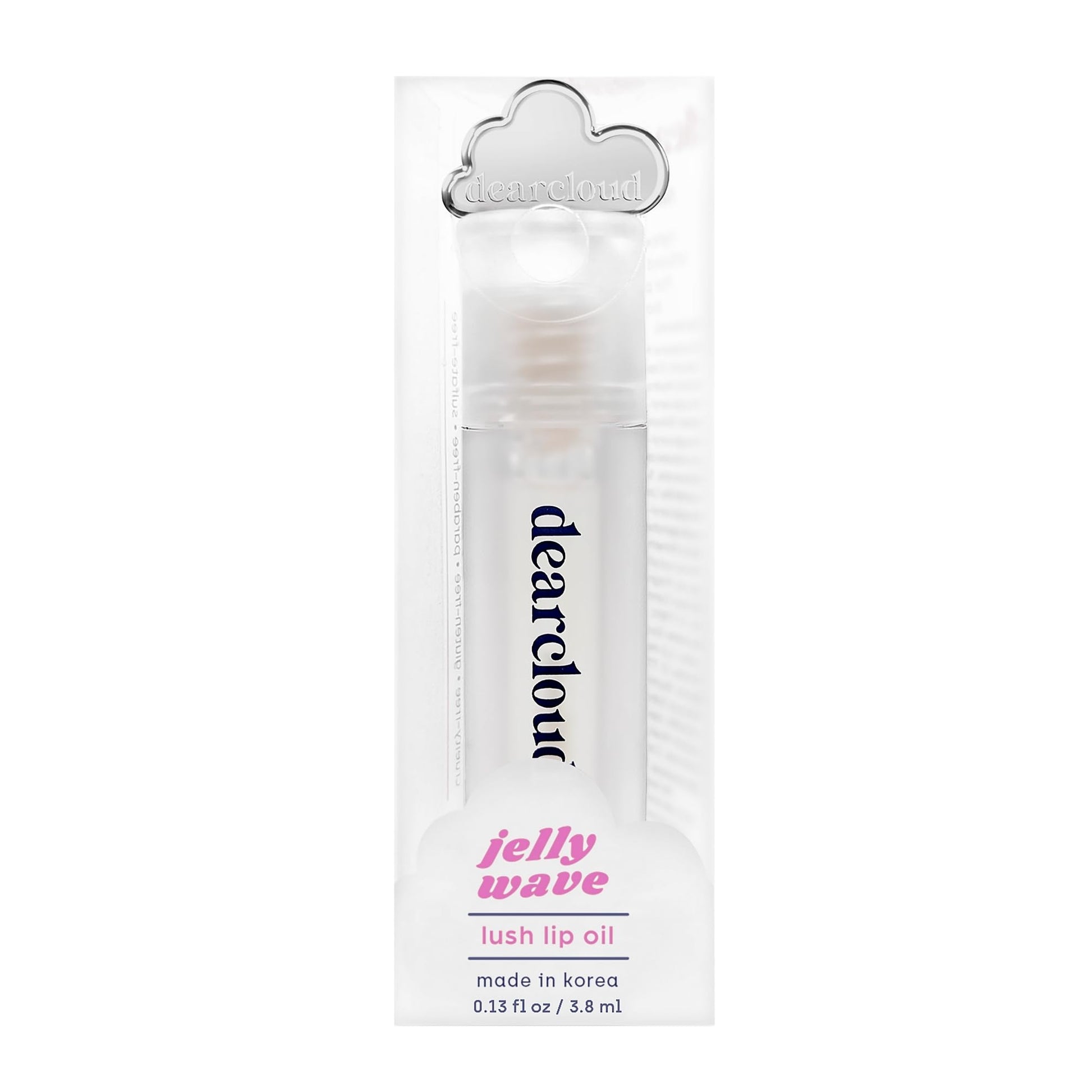 dearcloud Jelly Wave Lush Lip Oil – Clear Lip Gloss and Lip Gloss for Women - Korean skincare essential – Lip Oil for Women with Collagen - Diamond (0.13 oz) - dailyvitalstore