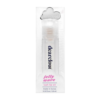 dearcloud Jelly Wave Lush Lip Oil – Clear Lip Gloss and Lip Gloss for Women - Korean skincare essential – Lip Oil for Women with Collagen - Diamond (0.13 oz) - dailyvitalstore