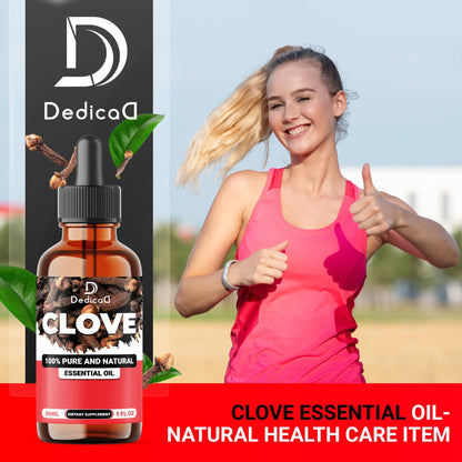 DEDICAD - 1 FL Oz - 30ml - Clove Essential Oil Supplement – for Toothache, Oral Care, Skin & Hair – Clove Oil Organic - dailyvitalstore
