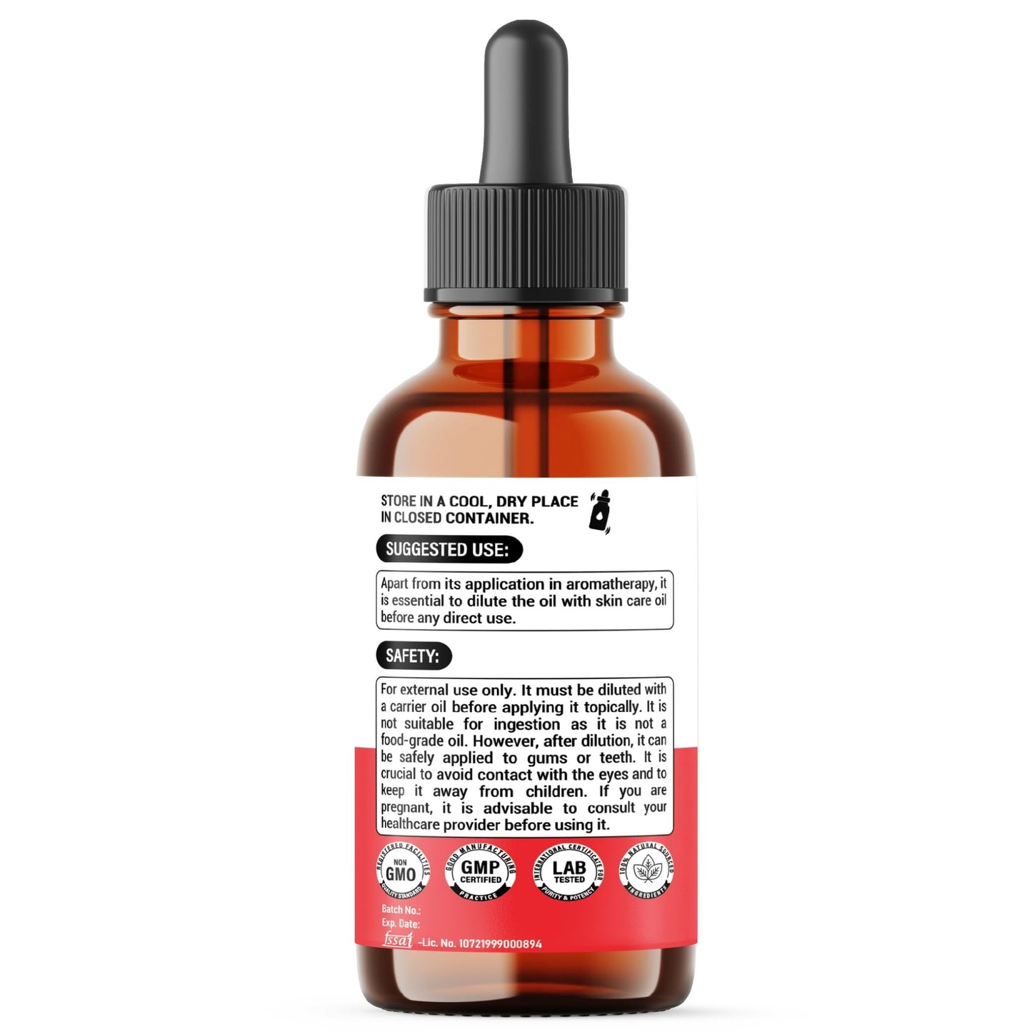 DEDICAD - 1 FL Oz - 30ml - Clove Essential Oil Supplement – for Toothache, Oral Care, Skin & Hair – Clove Oil Organic - dailyvitalstore
