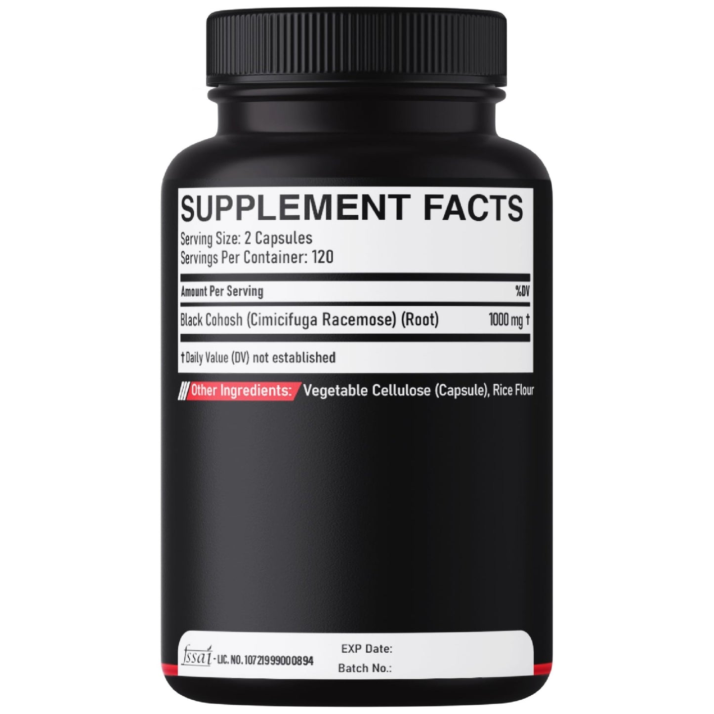 DEDICAD 1000mg Black Cohosh for Menopause Hot Flashes - 240 Capsules for 4-Month Supply - Support for Body Management, Women's Health & Immune System - dailyvitalstore