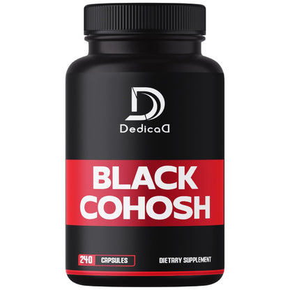 DEDICAD 1000mg Black Cohosh for Menopause Hot Flashes - 240 Capsules for 4-Month Supply - Support for Body Management, Women's Health & Immune System - dailyvitalstore