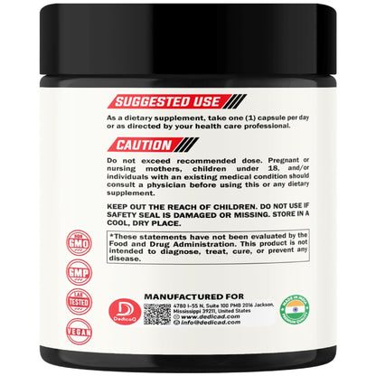 DEDICAD 11in1 Graviola Soursop Capsules - Blended with Elderberry, Turmeric, Ginger, Milk Thistle, Cranberry & More - Support Positive Mood, Immune System & Body Management - dailyvitalstore