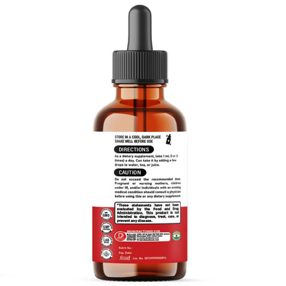 DEDICAD 12in1 Wormwood Liquid Drops Added Black Walnut, Whole Cloves and 9 More Herbs - 2 Fl Oz - 60 Days Supply - Mint Flavor - dailyvitalstore