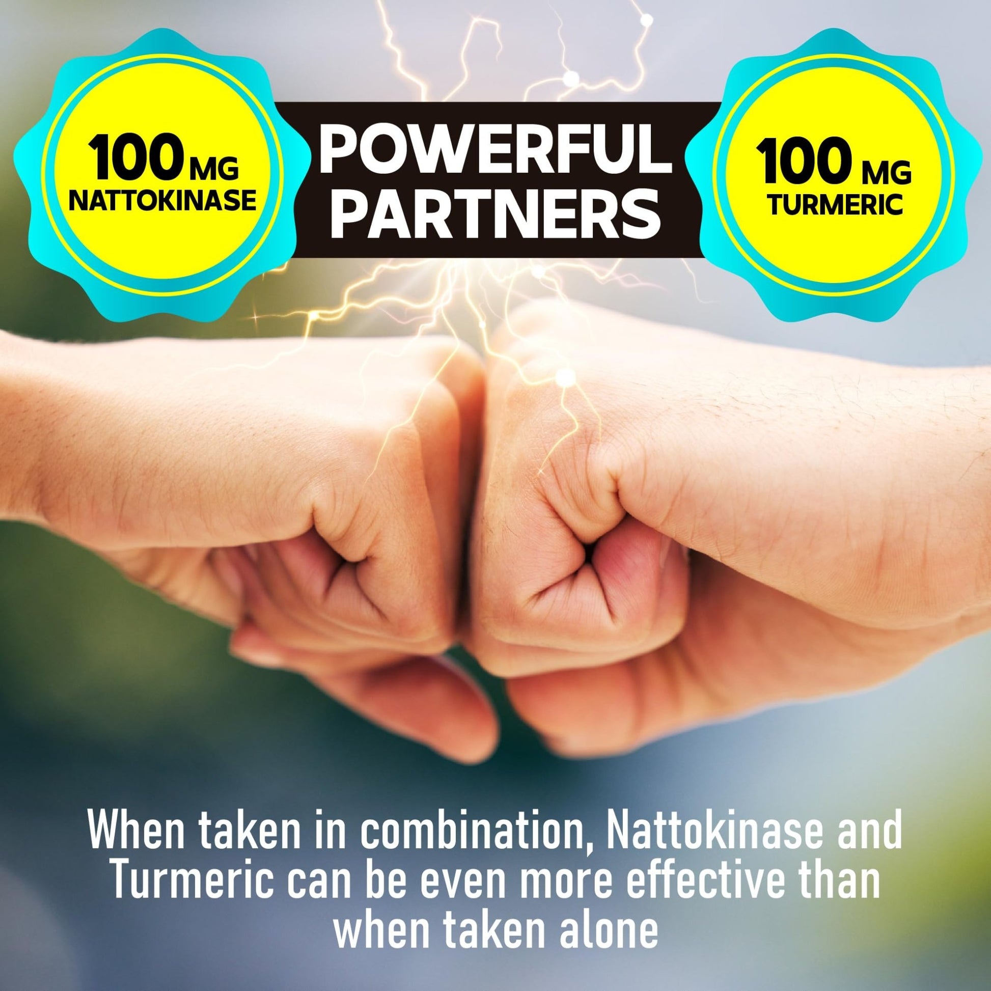 DEDICAD 4-in-1 Nattokinase 2000 Fu, Turmeric, Bromelain, Serrapeptase - Spike Protein Detox - Body Balance, Circulation Health & Immune System - 120 Capsules 4-Month Supply - dailyvitalstore