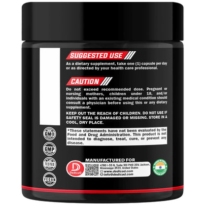 DEDICAD Akkermansia Probiotic for Increases - Contains Inulin, Bacillus Coagulans, Lactobacillus Acidophilus & Chromium - 60 Days Supply - 60 Capsules - dailyvitalstore