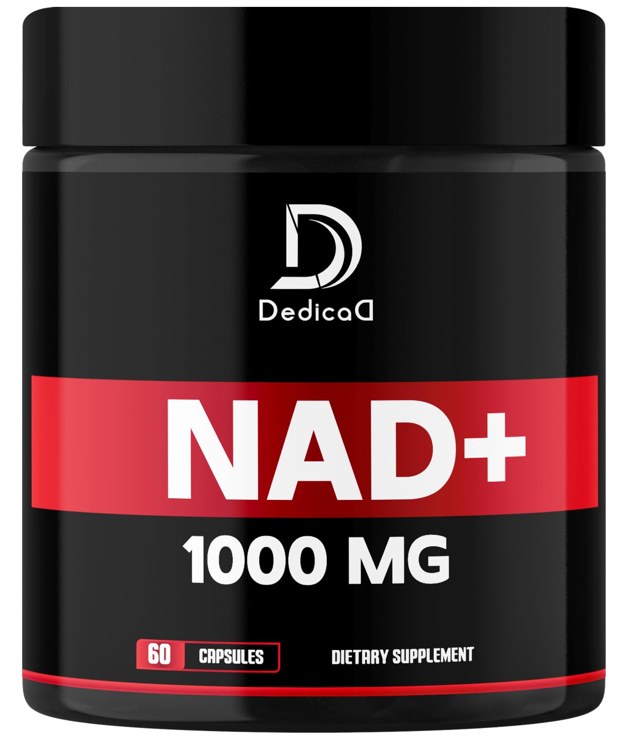 DEDICAD NAD Supplement 1000 mg - Pure NAD Supplement - Energy and DNA Repair, Aging Defense, Brain Function - 60 Capsules - dailyvitalstore