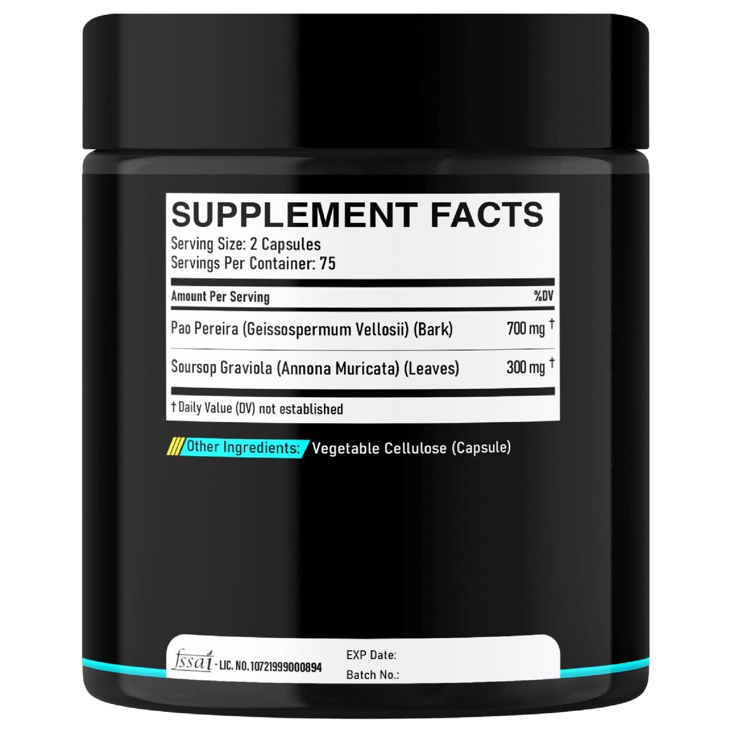DEDICAD Pao Pereira Bark Extract and Graviola Soursop - 150 Capsules Supply - dailyvitalstore
