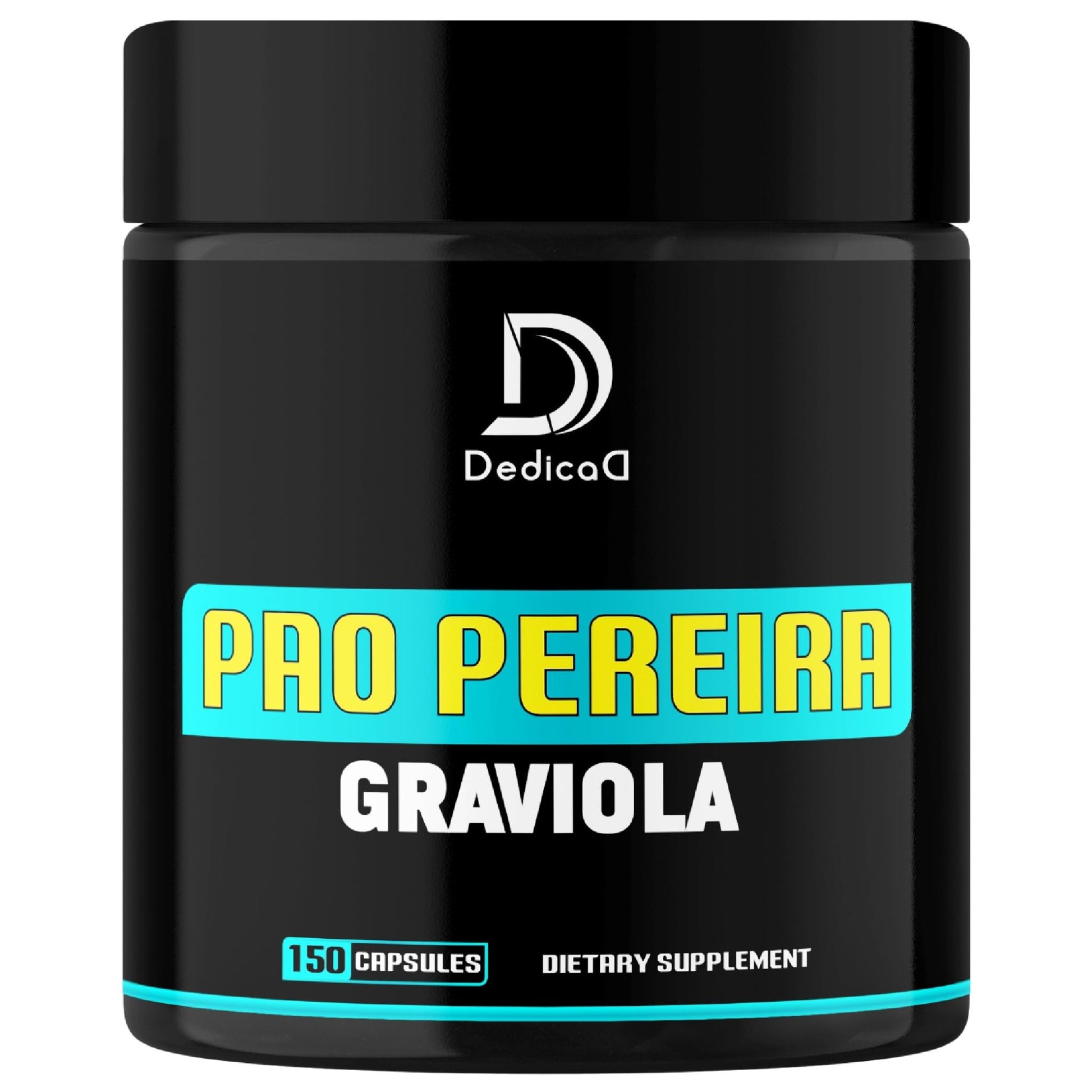 DEDICAD Pao Pereira Bark Extract and Graviola Soursop - 150 Capsules Supply - dailyvitalstore