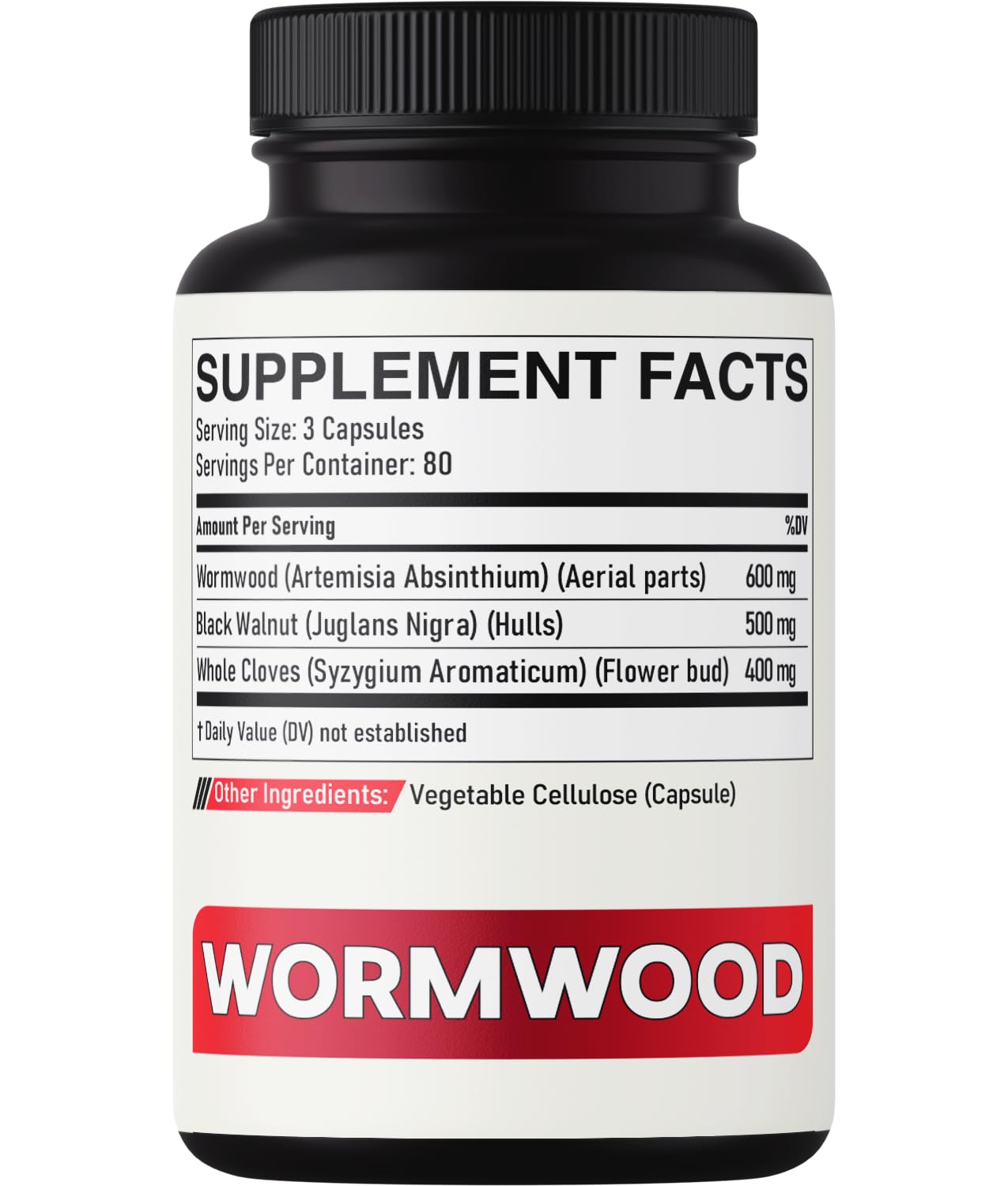 DEDICAD Sweet Wormwood Capsules 1500mg with Black Walnut & Cloves - 240 Vegan Capsules - Artemisia Annua Supplement for Immunity - dailyvitalstore