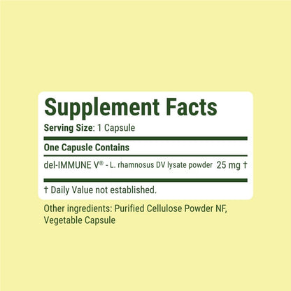 Del-Immune V Daily by Stellar Biotics, All-Natural Immune Support & Gut Health, Immediate Care, Metabiotic: NextGen Probiotic Therapy (60 Caps) - dailyvitalstore