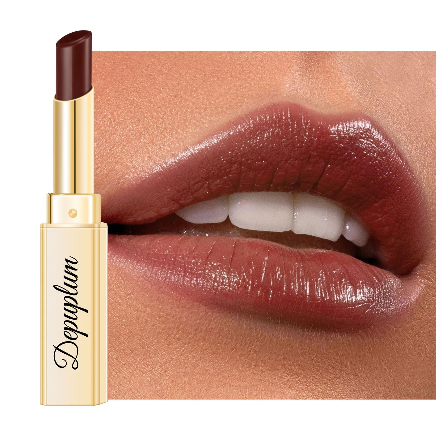 Depuplum Black Berry Lipstick for Women Hydrate Glossy Lipstick Moisture Lip Gloss Sheer-Medium Coverage Long Lasting Lipsticks for Dry Lips (DM65 Berry) - dailyvitalstore