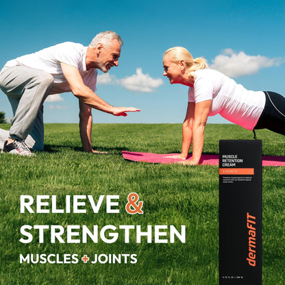 dermaFIT Strength Muscle Maintenance Body Cream - Post Workout Prevents Muscle Loss for Men & Women, Muscle Retention Cream, 30ml, No Artificial Fragrance, M.A.X. Tech, Topical Analgesic for Muscle - dailyvitalstore