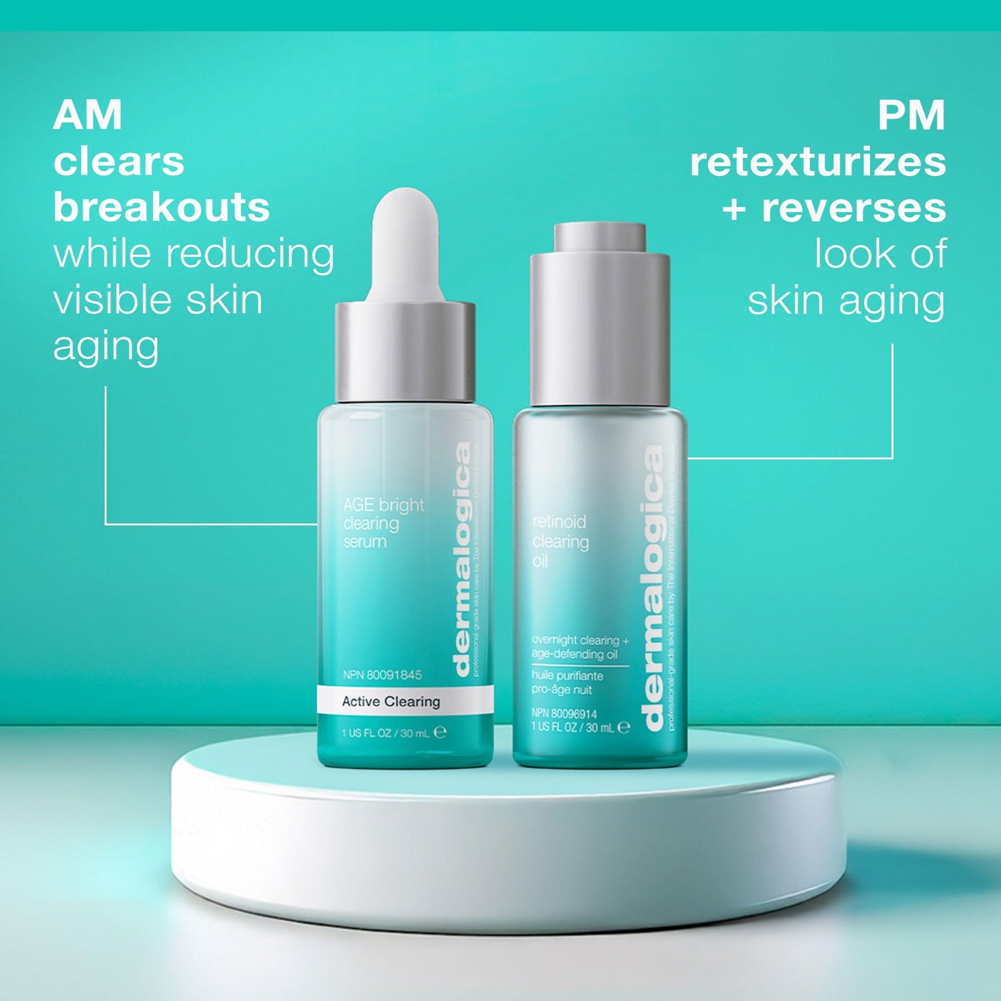 Dermalogica Age Bright Clearing Serum (1 Fl Oz) Anti-Aging Face Serum with Salicylic Acid - Promotes Smoother, Clearer, Brighter, and More Even Skin - dailyvitalstore