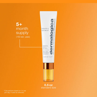 Dermalogica Biolumin-C Eye Serum with Vitamin C, Brightens Eye Area, Reduces Appearance of Fine Lines and Wrinkles For Smooth Skin, 0.5 fl oz - dailyvitalstore