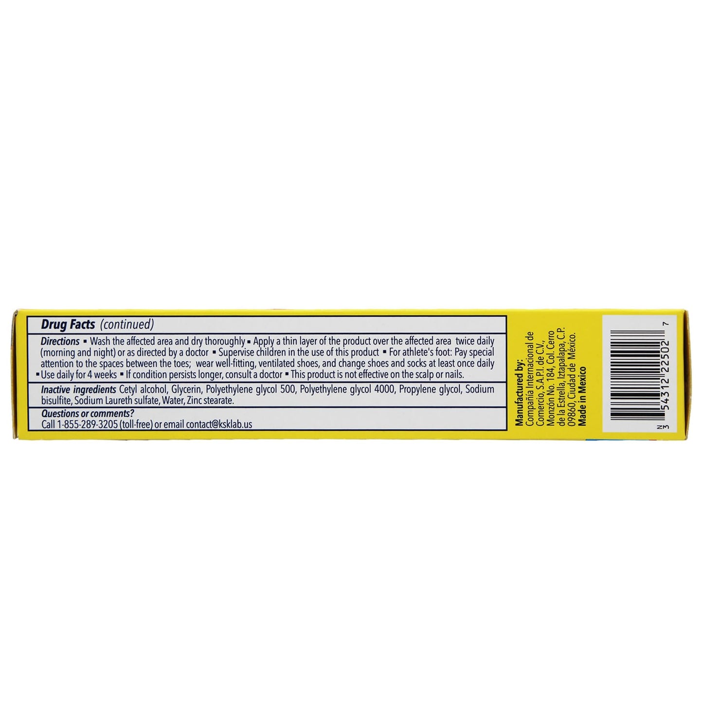 Derman Cream for The Treatment of Athlete's Foot, 2-Pack of 1.76 Oz Each, 2 Tubes - dailyvitalstore