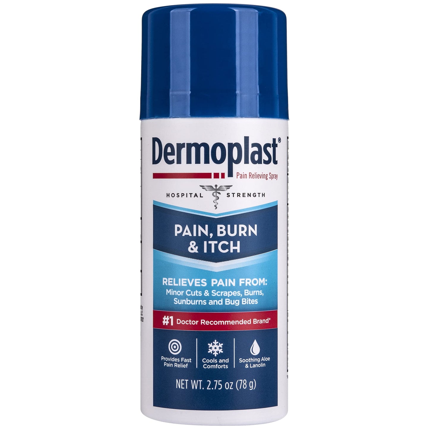 Dermoplast Pain, Burn & Itch Relief Spray for Minor Cuts, Burns and Bug Bites, 2.75 Oz (Packaging May Vary) - dailyvitalstore