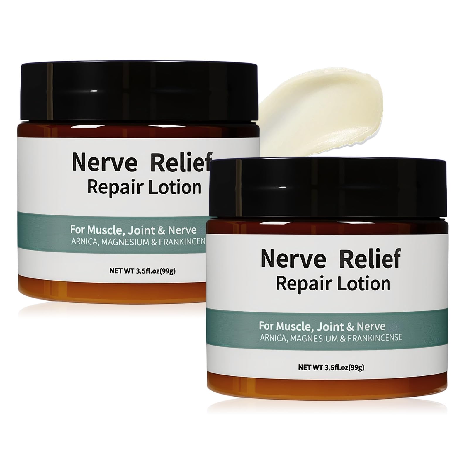 DESKPAL 2PCS Alcura Nerve Cream, Alcura Neuropathy Lotion with Arnica, Magnesium for Body, Joint, Knee, Lumbar, Neck, Hand and Feet - dailyvitalstore
