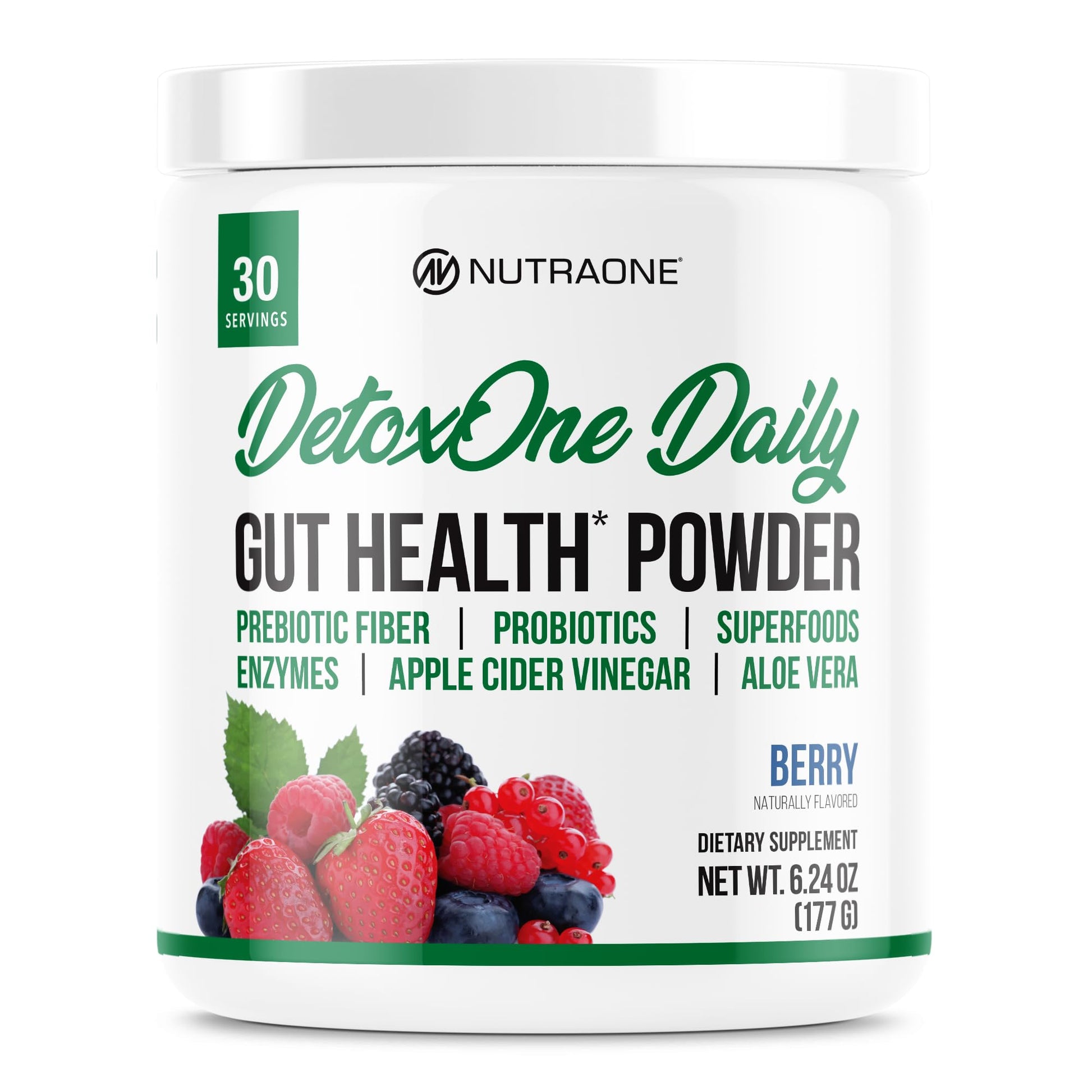 DetoxOne Daily Gut Health Powder* | Supports Normal/Healthy Digestive Function*| Promotes Detoxification*| Boost Energy & Improves Nutrient Absorption* - dailyvitalstore