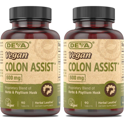 DEVA Vegan Colon Assist 90 Tabs (Pack of 2) - dailyvitalstore
