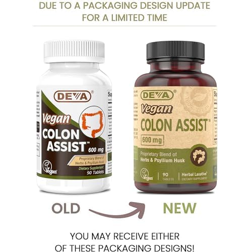 DEVA Vegan Colon Assist 90 Tabs (Pack of 2) - dailyvitalstore