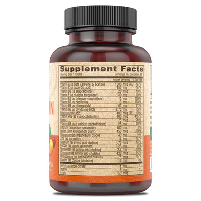 DEVA Vegan Iron-Free Multivitamin & Mineral Supplement, Green Food Blend, Spirulina, Chlorella, Ashwagandha, Broccoli, 90 Coated Tablets - dailyvitalstore