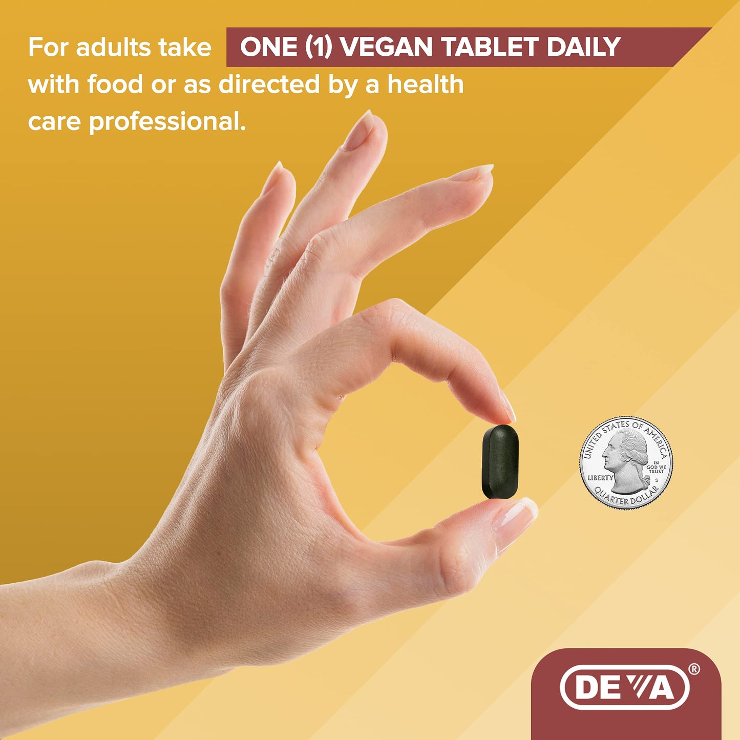 DEVA Vegan Multivitamin & Mineral Supplement with Iron 2-Pack, Spirulina, Chlorella, Ashwagandha, Broccoli & More, 90 Coated Tablets Each - dailyvitalstore