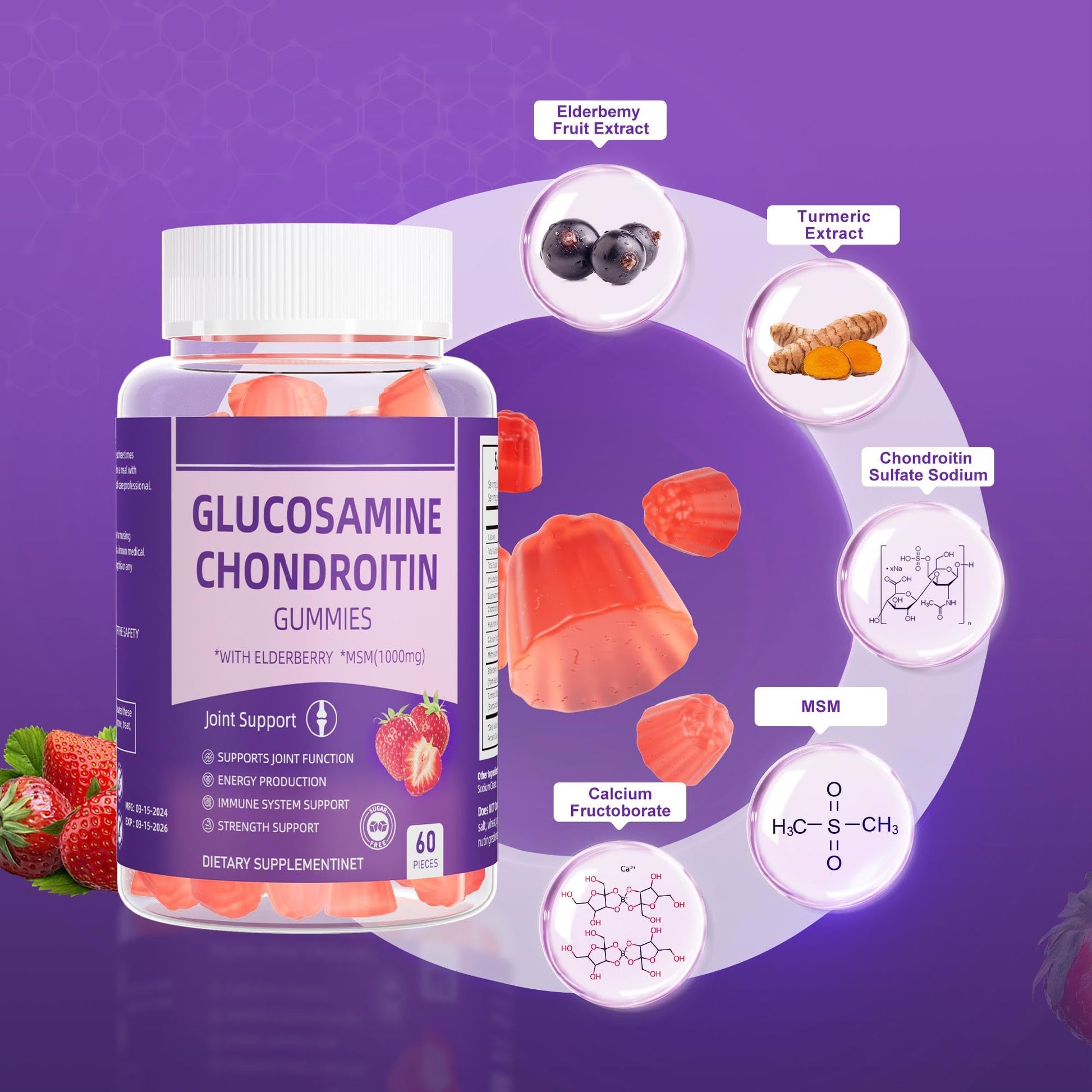 Dianww Feminine Balance Gummies, Premium Balance Supplement for Women PH Health, Immune Support, Energy Support, Vegan, Gluten-Free, Strawberry Flavor, 60 Gummies, 30 Servings 1 Pack - dailyvitalstore