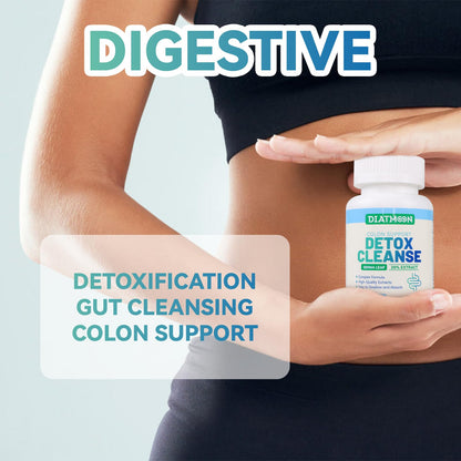 DIATMOON Gut Cleanse Capsules, Gut and Colon Support, Detox & Cleanse, for 15 Days, Non-GMOs, Non-Gluten, Vegan, Colon Cleanse Supplement, 30 Count - dailyvitalstore