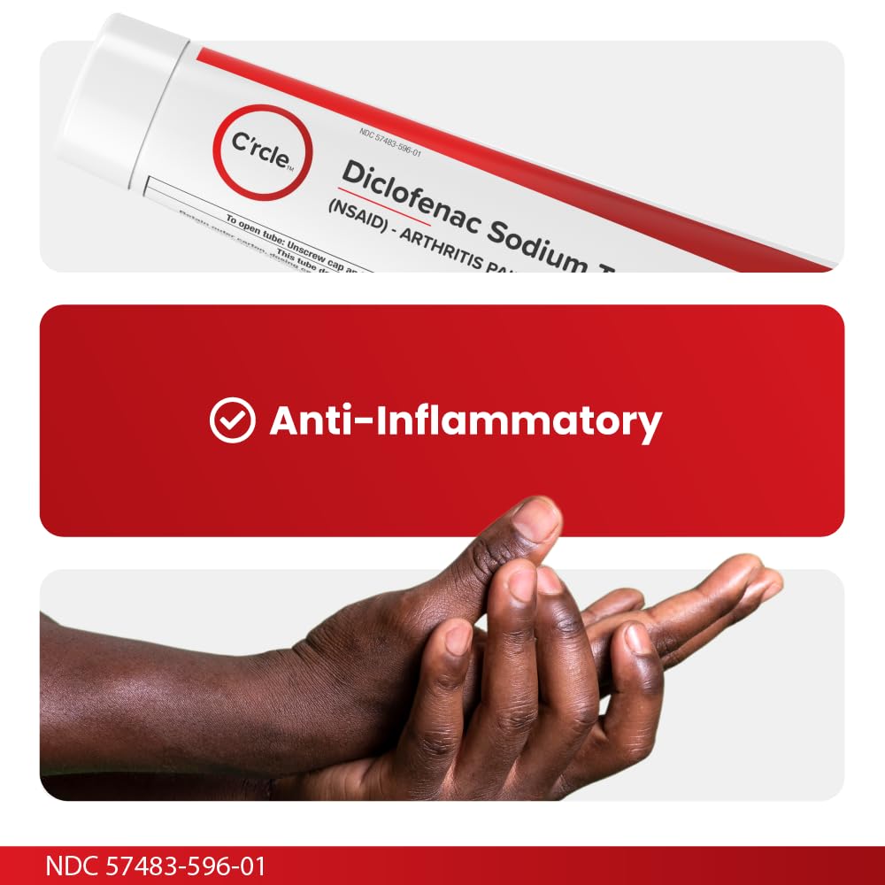 Diclofenac Sodium Gel 1% 150g Effective Arthritis Pain Reliever - Prescription Strength Anti-Inflammatory Gel - Extra Strength Arthritis Cream for Daily Use - Get Over-The-Counter Relief(1Pack) - dailyvitalstore