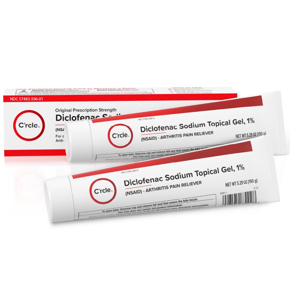 Diclofenac Sodium Gel 1% 150g Effective Arthritis Pain Reliever - Prescription Strength Anti-Inflammatory Gel - Extra Strength Arthritis Cream for Daily Use - Get Over-The-Counter Relief(1Pack) - dailyvitalstore