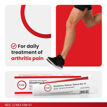 Diclofenac Sodium Gel 1% 150g Effective Arthritis Pain Reliever - Prescription Strength Anti-Inflammatory Gel - Extra Strength Arthritis Cream for Daily Use - Get Over-The-Counter Relief(1Pack) - dailyvitalstore