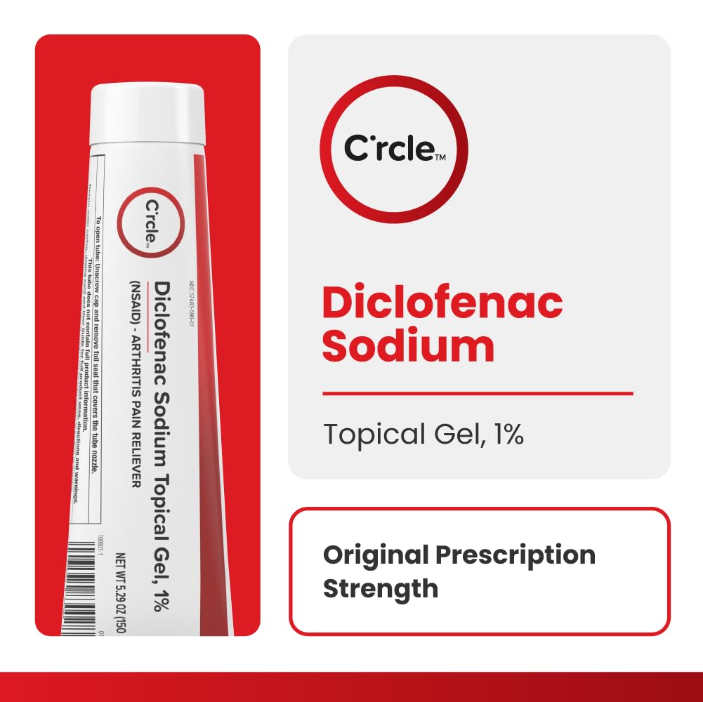 Diclofenac Sodium Gel 1% 150g Effective Arthritis Pain Reliever - Prescription Strength Anti-Inflammatory Gel - Extra Strength Arthritis Cream for Daily Use - Get Over-The-Counter Relief(1Pack) - dailyvitalstore