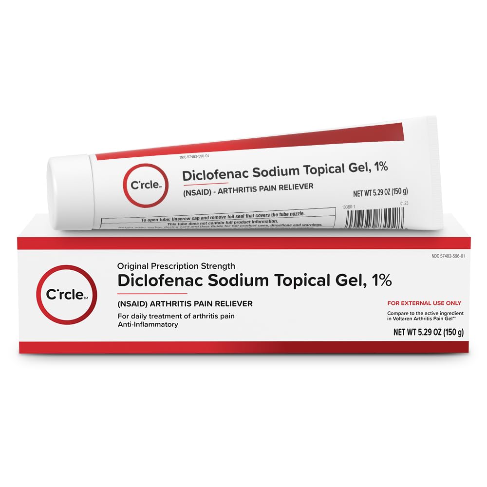 Diclofenac Sodium Gel 1% 150g Effective Arthritis Pain Reliever - Prescription Strength Anti-Inflammatory Gel - Extra Strength Arthritis Cream for Daily Use - Get Over-The-Counter Relief(1Pack) - dailyvitalstore