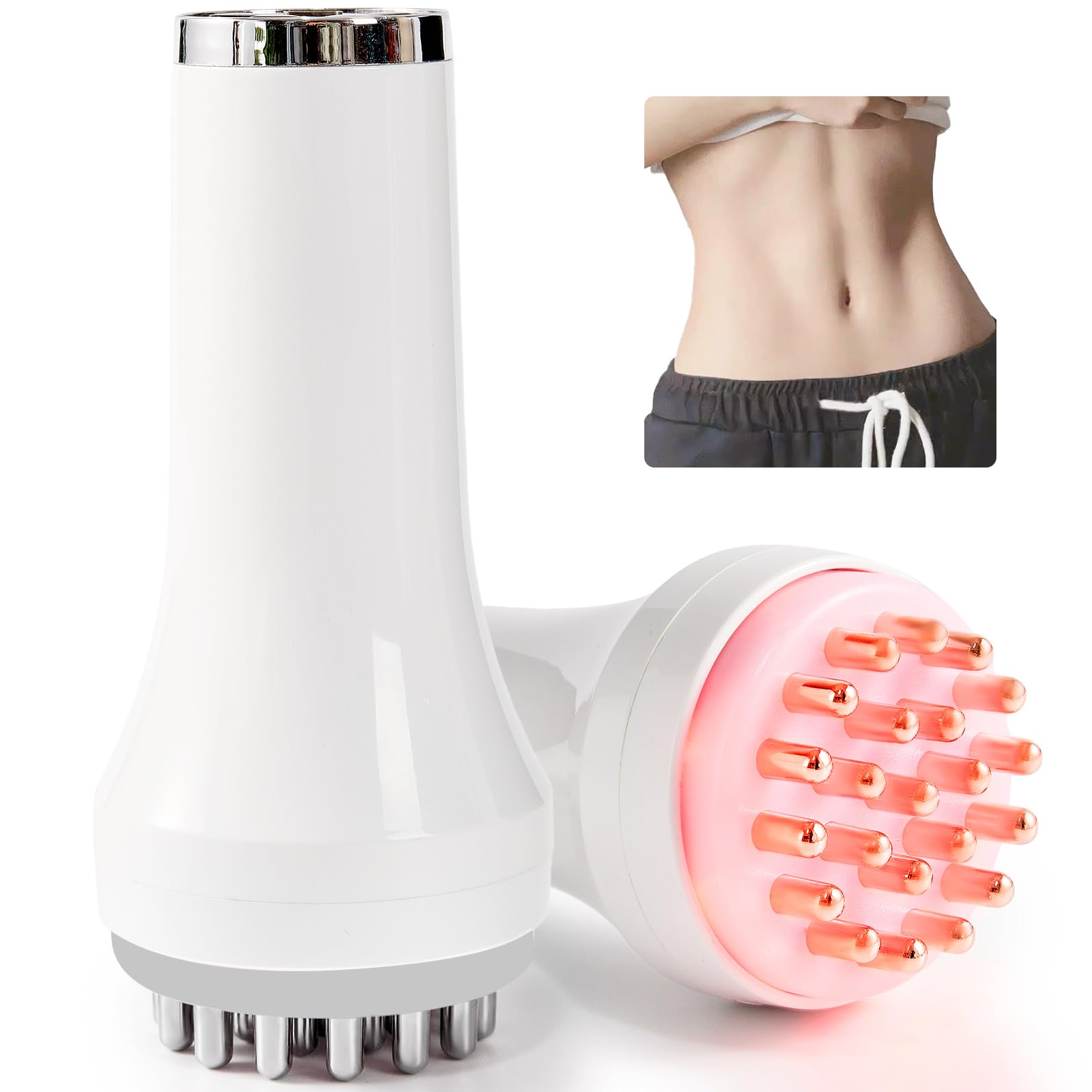 DiDEER Lymphatic Drainage Massager & Anti Cellulite Massage Tool, for Legs, Arms & Belly, Body,Helps Reduce Stretch Marks & Cellulite,with Microcurrent, Light Heat & Vibration - dailyvitalstore