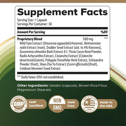 DigestiStart – Natural Digestive Supplement with Wild Yam, Poria Cocos & Bacopa Monnieri – Made in USA, Non-GMO, Easy-to-Take - 30 Capsules, 3 Month Supply - dailyvitalstore