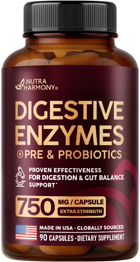 Digestive Enzymes for Women - Multi Digestive Enzymes | Papaya | Bromelain | Probiotic & Prebiotics - Gut & Digestion Support, Bloating Relief - Vegan, Lab Tested - dailyvitalstore