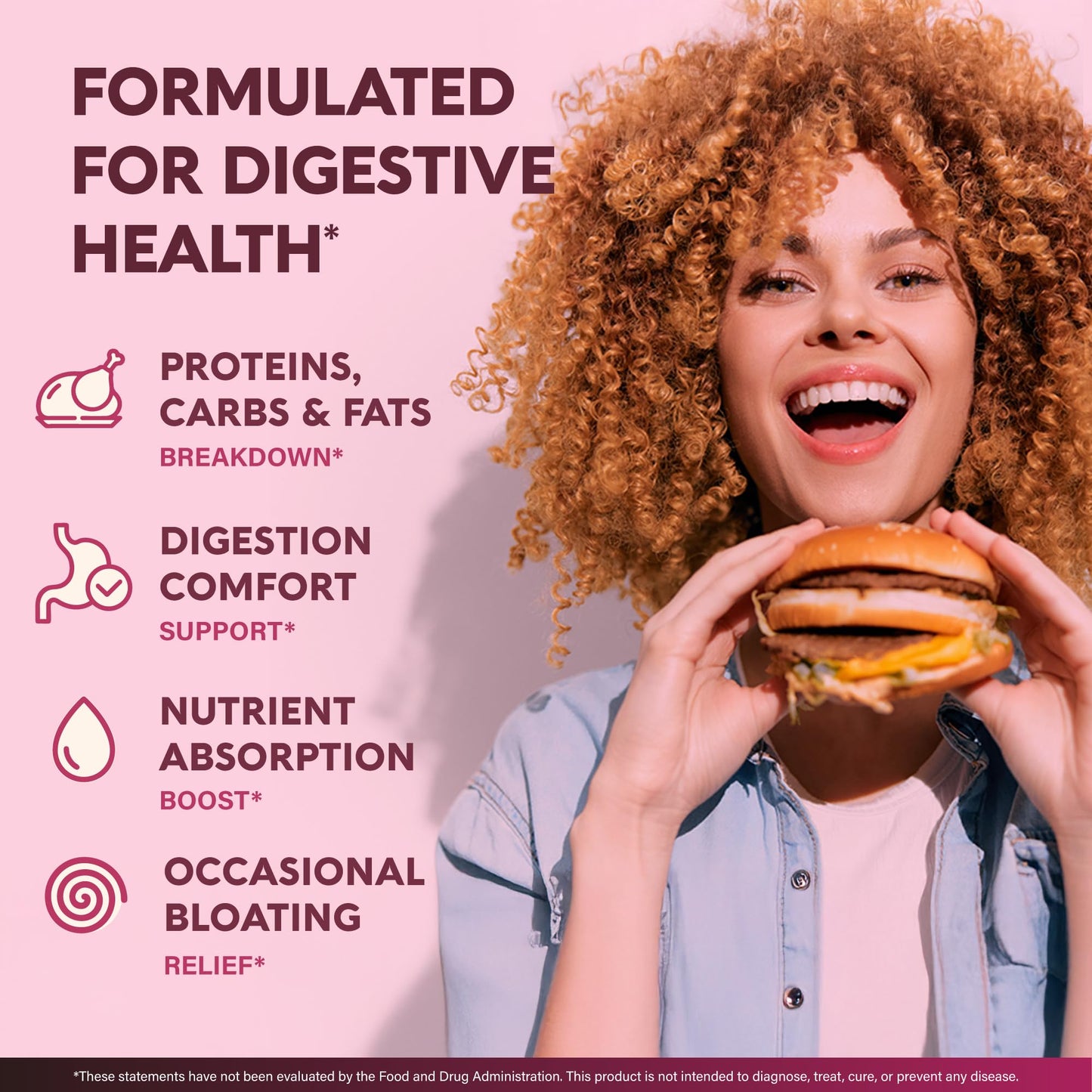Digestive Enzymes for Women - Multi Digestive Enzymes | Papaya | Bromelain | Probiotic & Prebiotics - Gut & Digestion Support, Bloating Relief - Vegan, Lab Tested - dailyvitalstore