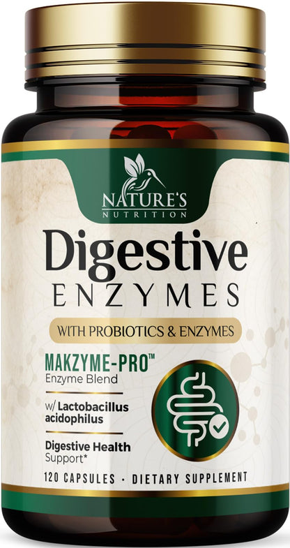 Digestive Enzymes - Super Digestive Multi Enzyme Complex for Bloating & Gut Health Support with Bromelain, Papain, Probiotics & Prebiotics - Digestion Health - dailyvitalstore